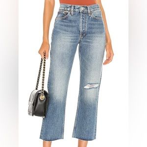 Re/Done 90s Loose Straight Jean (size 27)